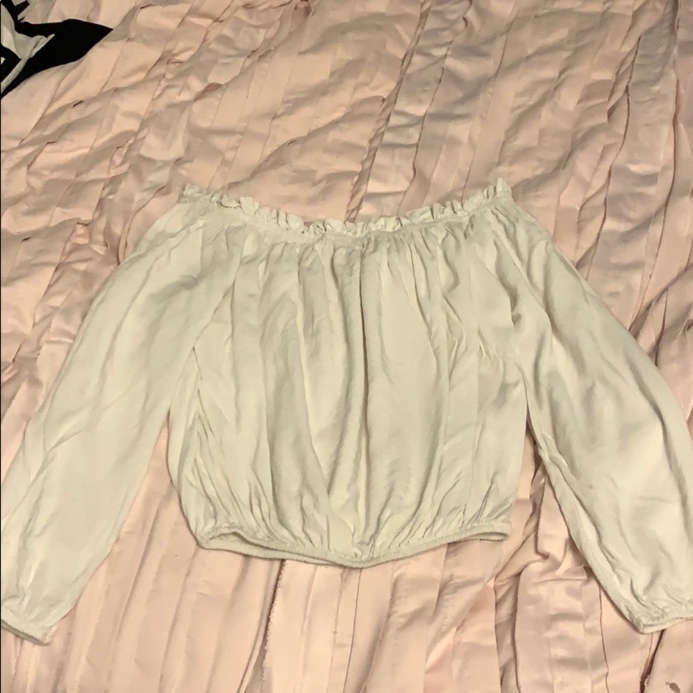 Brandy melville off the shoulder white top